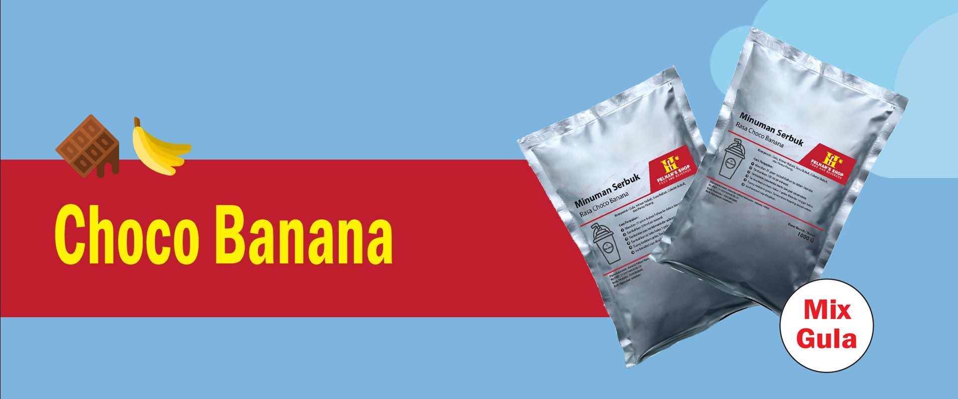 Slideshow Choco Banana Mix Gula